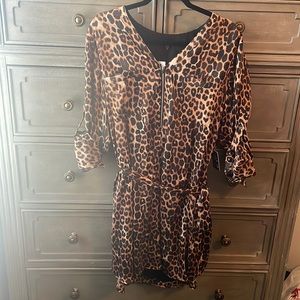 Express Leopard Print Dress